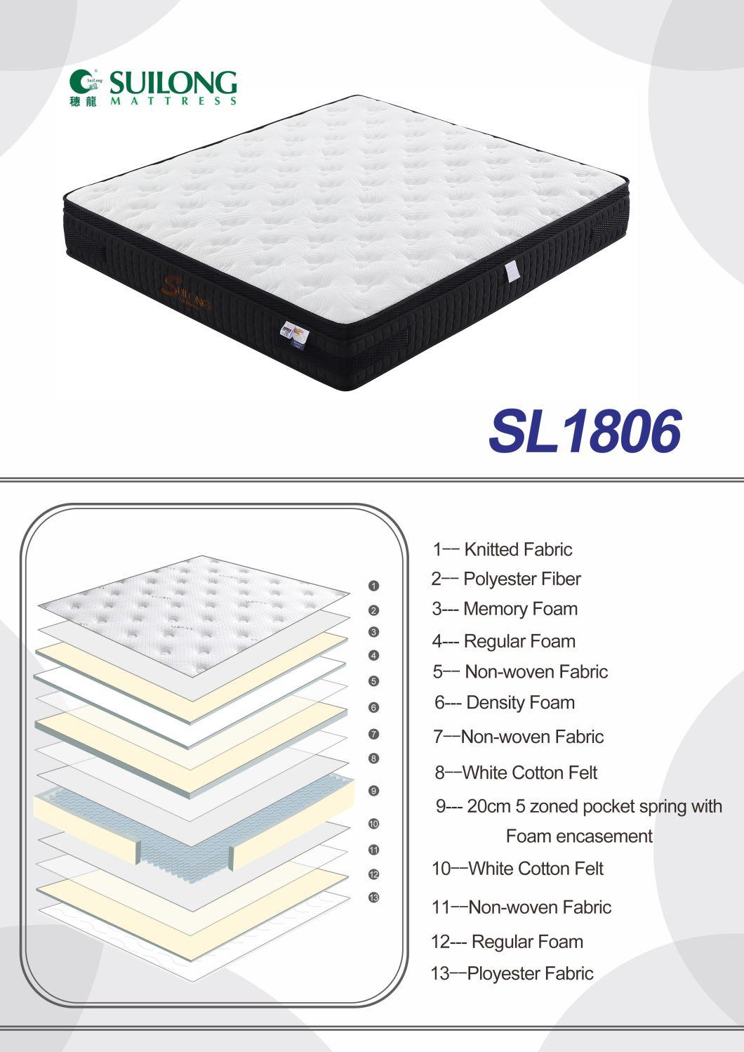 Hot Style Mattress 5 Zones Support Mattress Memory Foam Mattress