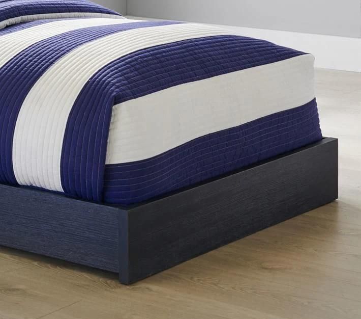 Navy Blue Platform Bed