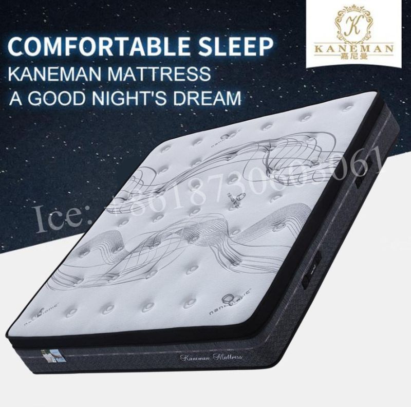 Star Hotel Bed Mattress Luxury Memory Foam Mattress Flat Packed Mattress