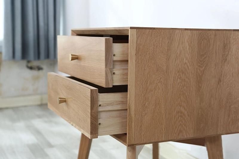 Solid Wood Nordic Bedside Cabinet 0057