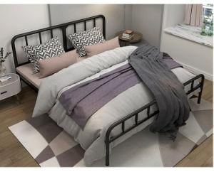 China Manufactured Portable Folding Bed Adjustable Single Folding Metal Bed