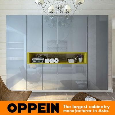 Oppein Modern Glossy Lacquer Hinged Wardrobe (YG16-L02)