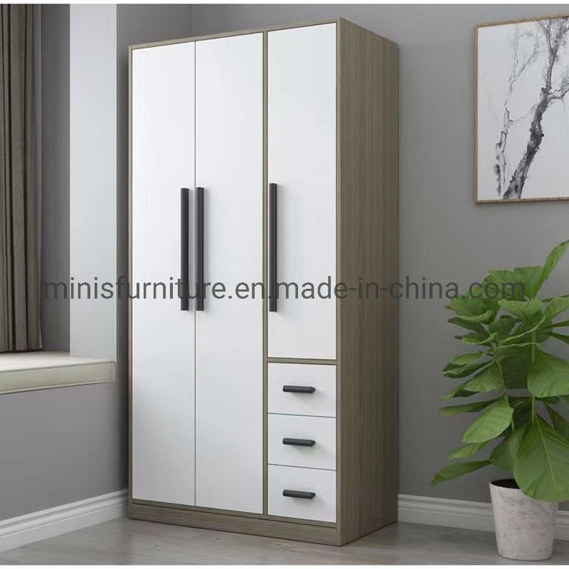 (MN-MWD50) China Manufacture Bedroom Furniture Wooden 4 Doors Big Wardrobe with Drawers