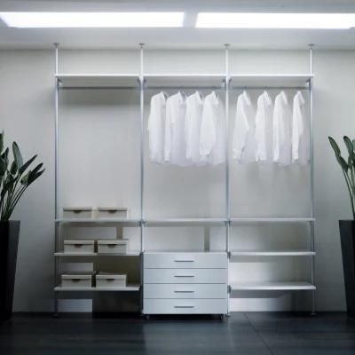 Modern Style Solid Wood with Drawer Wardrobe