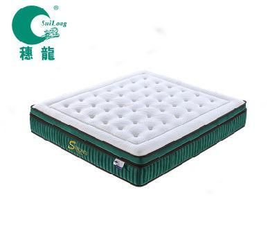 13&quot; Height Special Design Charming Emerald Colour Box Top Double Pocket Spring Mattress (SL2004)