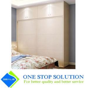White Color Sliding Door Wardrobe Modular Furniture Cupboard (ZY 2043)