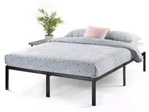 Factory Wholesale American Standard Heavy Duty Black Powder Coat Steel Bed Frame