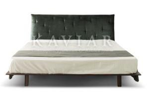 Solid Wood Contemporary Design Flat Double Bed (BD112)