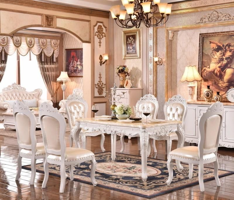 Hot Selling Luxury Classical Dinner Table Set