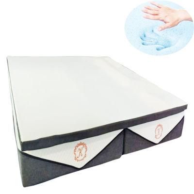 Split Cool Sleeping Gel Memory Foam Mattress No Disturbing Vacuum Roll in a Box