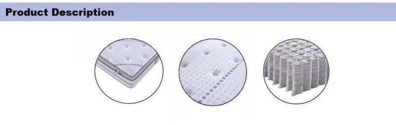 Concise Knitted Fabric Home Furniture Hotel Bed Soft Foam Pocket Spring Mattress