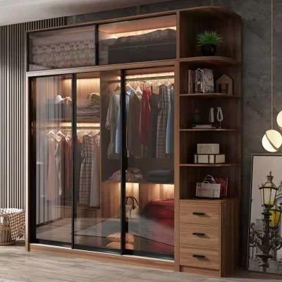 Medium Sized with Modern Glass Sliding Door Wardrobe