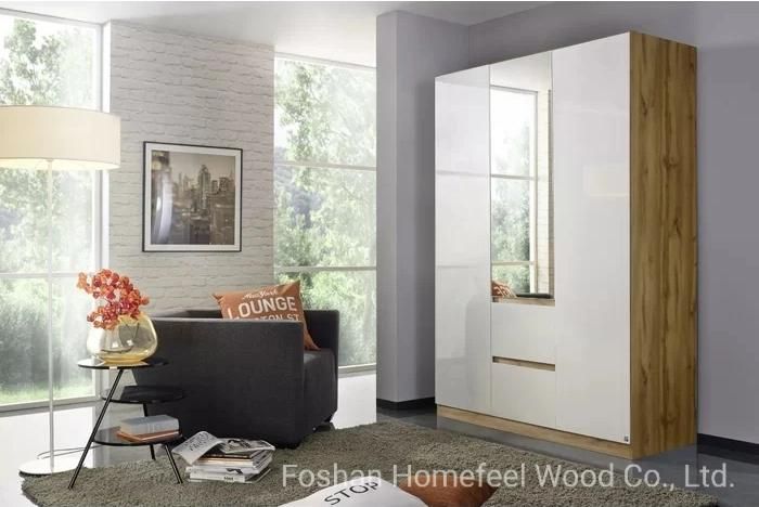MDF Modern Home Bedroom Wooden Wardrobe Furniture (HF-WB15)