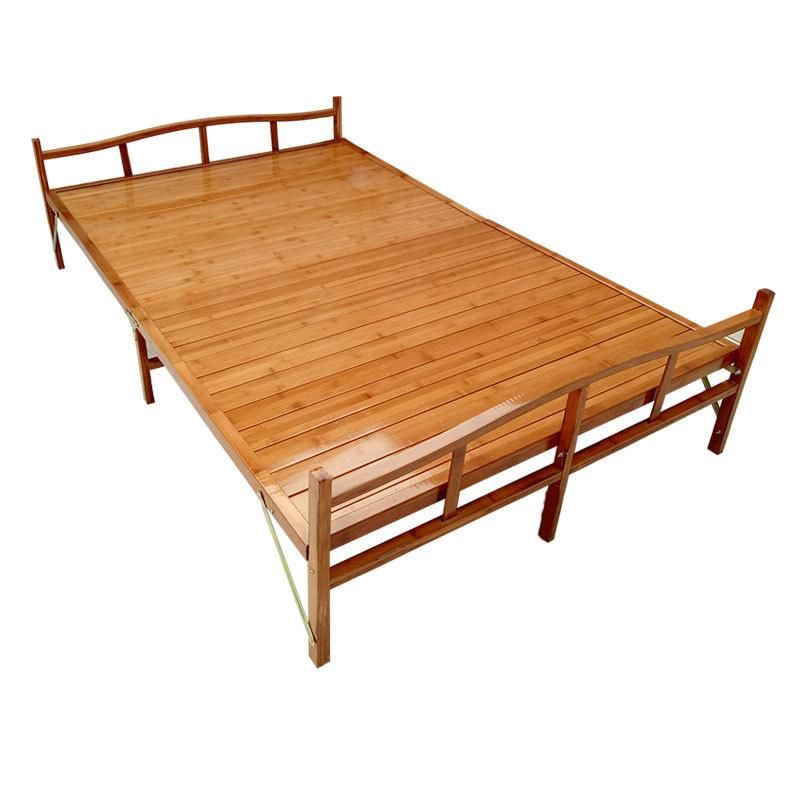 Wholesales Household Simple Bed Folding Double Bamboo Bed