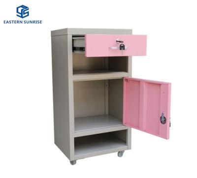 Lamp Book Filing Bedside with Drawer Locker Hanger