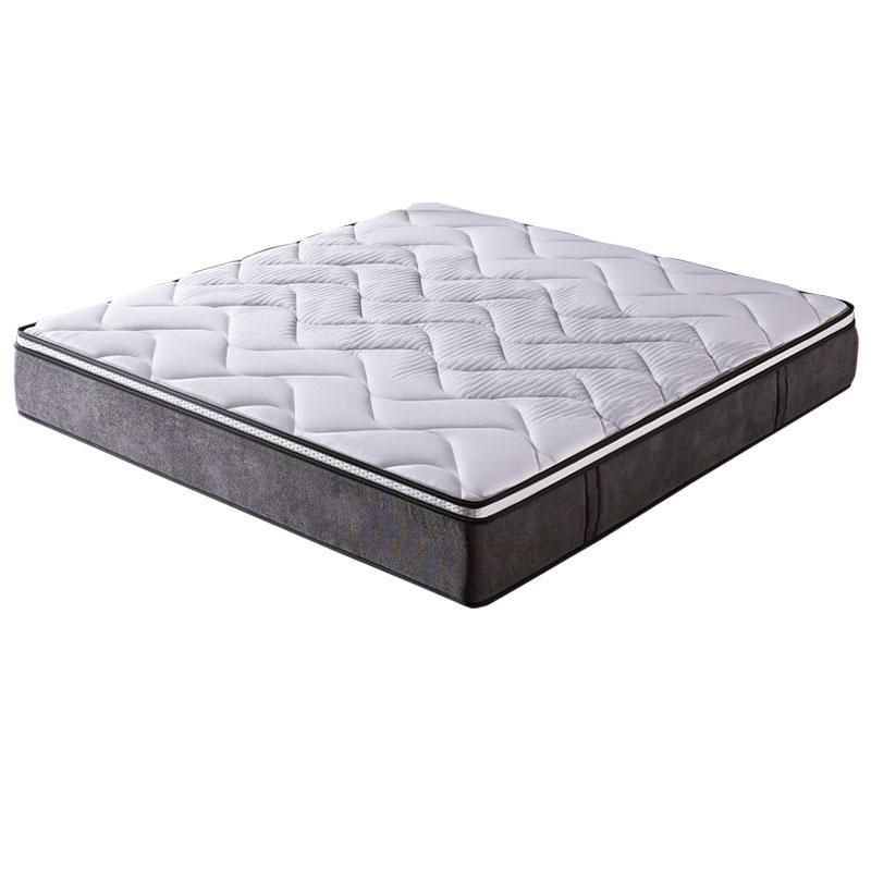 Customized Euro Top Mattress in a Box Bed Queen Orthopedic Hybrid Single Pocket Spring Mattress