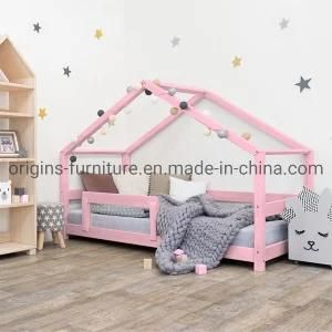 Children House Bed with Guard Rail