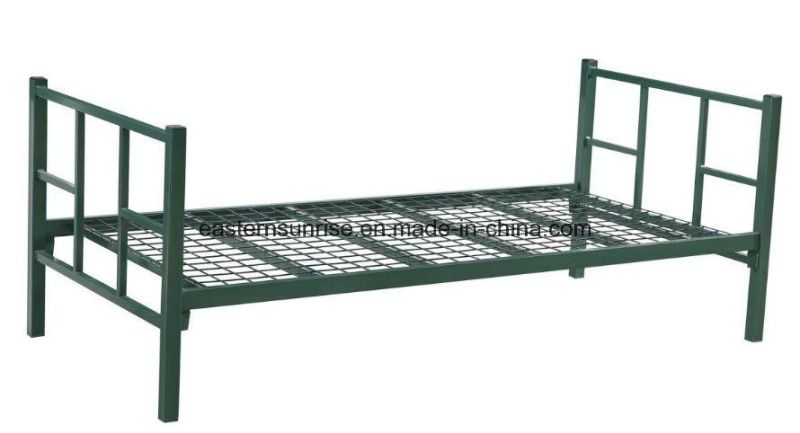 Factory Price Military Metal Single One Layer Bed