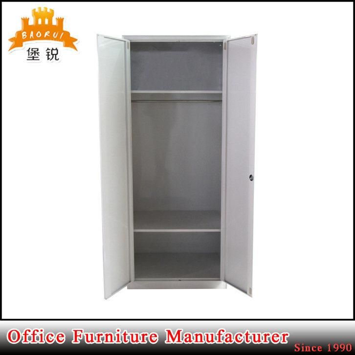 Fas-091 Metal Bedroom Furniture 2 Door Steel Almirah Wardrobe