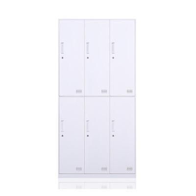 Cloth Cabinet 6 Doors for Office Staff and School Student Wardrobe