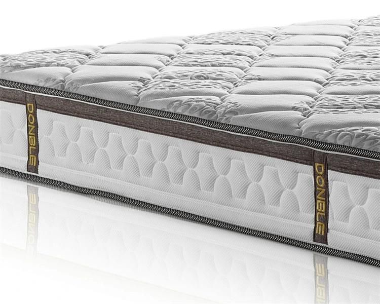 Customized Size Euro Pillow Top Bedroom Furniture Hotel Bed Pocket Coil Spring Mattress