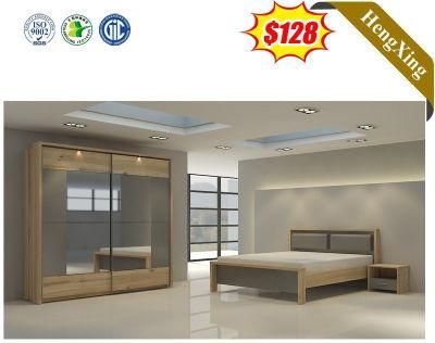 New Oak Adult Wooden Bed Bedroom Furniture Bed Sets