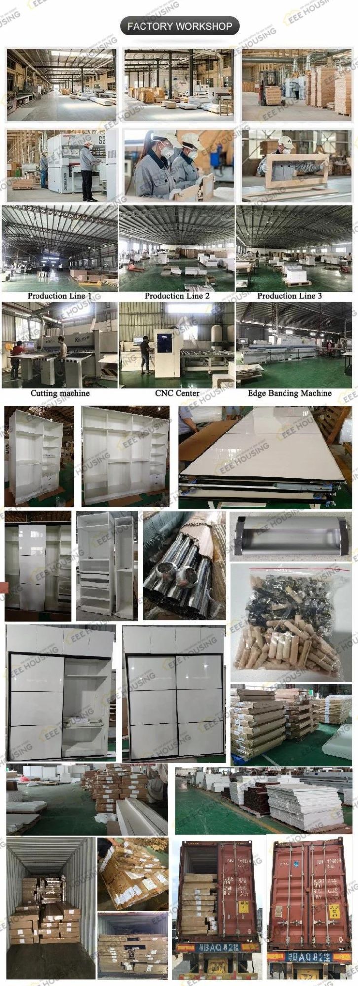 China Factory Directly Bedroom Furniture Closets Modern High Gloss Lacquer Sliding Door Armoire Wardrobe