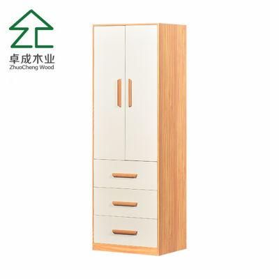 Wood Grain Color Cabinet Carcass White Flat Door Panel Closet