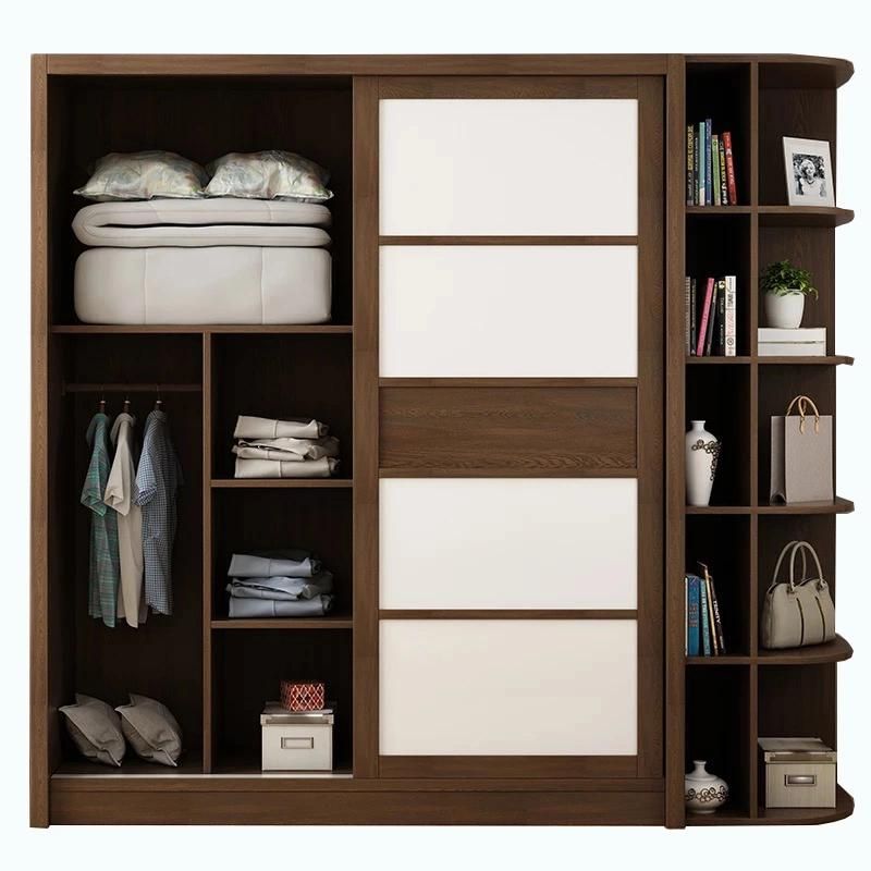 Factory Modern Solid Wood Bedroom Furniture Living Room Wardrobe