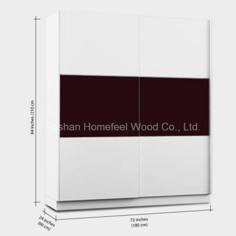 High Quality Wooden Modular Sliding Door Wardrobe (HF-DA009)