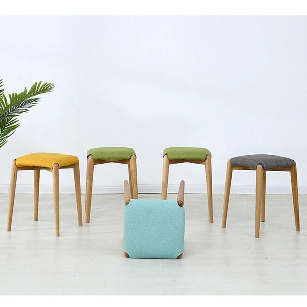 Nordic Solid Wood Dining Stool Household Dressing Stool