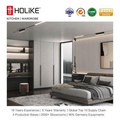Modern Factory Price PVC Finish MDF Wooden Closet Furniture Bedroom Wardrobe