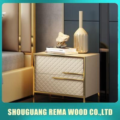 Industrial Style Iron Feet Single Door Bedroom Bedside Table