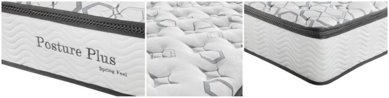 China Factory Direct Luxury Spring Mattress Single Double Queen 5 Zone Pocket Firm 27cm High