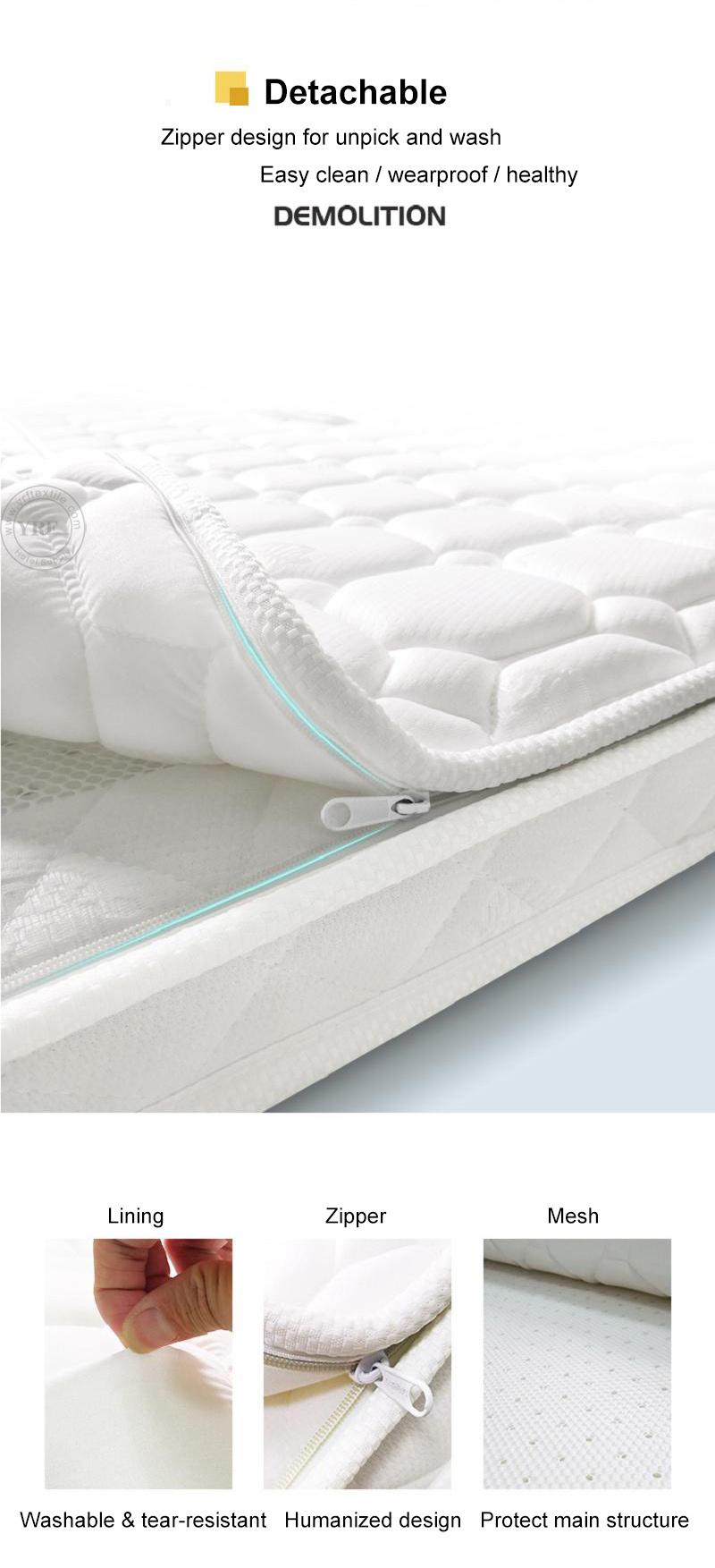 Travel Bedfoam Mattress Foldable Waterproof Fabric 8cm Single Bed